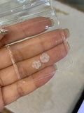 Bespoke Icy Jadeite Maehwa Earring Stud No: 180893