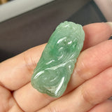 A-Grade Green Jadeite Ruyi Pendant No. 170902