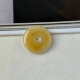 A-Grade Natural Yellow & White Jadeite Donut No.172760