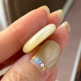 A-Grade Natural Yellow & White Jadeite Donut No.172760