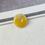 A-Grade Natural Yellow & White Jadeite Donut No.172761