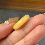 A-Grade Natural Yellow & White Jadeite Donut No.172761