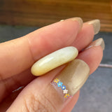 A-Grade Natural Yellow & White Jadeite Donut No.172761