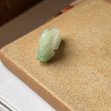 A-Grade Natural Light Grey Green Jadeite Goat Pendant No.170978