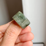 17.2mm A-Grade Natural Dark Green Jadeite Archer Ring Band No. 161931