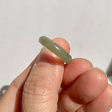 15.4mm A-Grade Natural Yellowish Green Jadeite Ring Band No: 161808