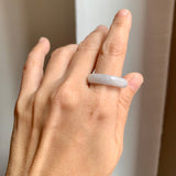 19.4mm A-Grade Natural Lilac Jadeite Ring Band No: 161642
