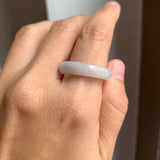 19.4mm A-Grade Natural Lilac Jadeite Ring Band No: 161642