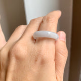19.4mm A-Grade Natural Lilac Jadeite Ring Band No: 161642