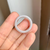 19.4mm A-Grade Natural Lilac Jadeite Ring Band No: 161642