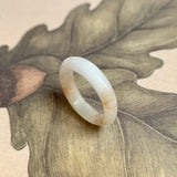 16.9mm A-Grade Natural Tri-Colour Jadeite Ring Band No: 161898