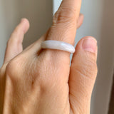 16.9mm A-Grade Natural Tri-Colour Jadeite Ring Band No: 161898