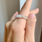 16.9mm A-Grade Natural Tri-Colour Jadeite Ring Band No: 161898