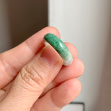 16.9mm A-Grade Natural Imperial Floral Jadeite Ring Band No: 161474
