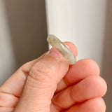 16.9mm A-Grade Natural Light Greenish Yellow Jadeite Ring Band No: 161908