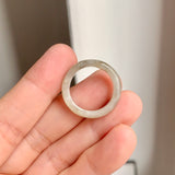 16.9mm A-Grade Natural Light Greenish Yellow Jadeite Ring Band No: 161908