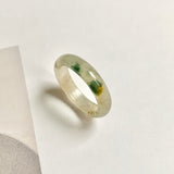 16.9mm A-Grade Natural Multi-Colour Jadeite Ring Band No: 161897
