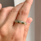 16.9mm A-Grade Natural Multi-Colour Jadeite Ring Band No: 161897