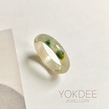 16.9mm A-Grade Natural Multi-Colour Jadeite Ring Band No: 161897