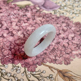 19.4mm A-Grade Natural Lilac Jadeite Ring Band No: 161642