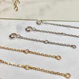 5cm (1.3mm) Belcher Diamond Cut Extension Chain