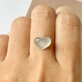 Icy A-Grade Natural Jadeite Heart Pendant No.171992