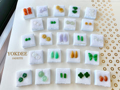 Fancy Jadeite Shapes: Pair