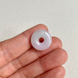 A-Grade Natural Lavender Green Jadeite Bagel Piece No. 172486