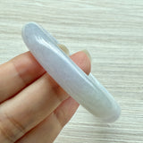 54.7mm A-Grade Natural Pink Lavender Jadeite Modern Round Bangle No. 152054