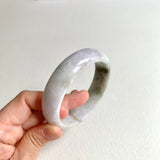 58.6mm A-Grade Natural Lavender Green Modern Round Bangle No. 600163