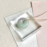 SOLD OUT: A-Grade Natural Lavender Green Jadeite Bagel Piece No. 172481