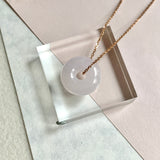 A-Grade Natural Lilac Jadeite Bagel Piece No. 172487