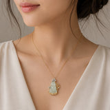 Icy A-Grade Natural Jadeite Goddess Of Mercy (Guan Yin) Pendant No.172818