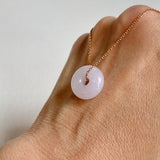 A-Grade Natural Lilac Jadeite Bagel Piece No. 172487