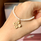 Icy A-Grade Jadeite Lilac Flower Emblem Pendant (Big Pearl Necklace) No. 172175
