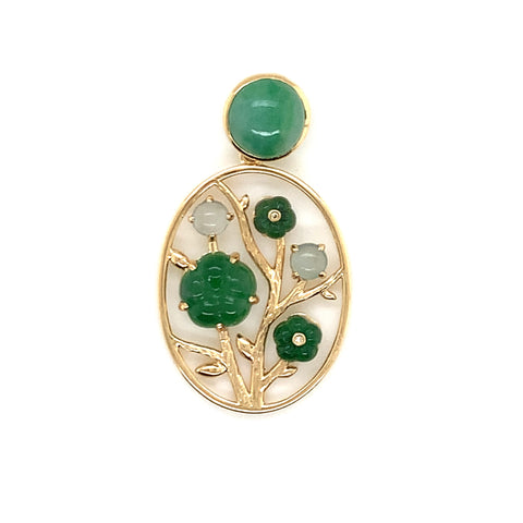 A-Grade Natural Jadeite Bespoke Pendant No.130505 - Setting Balance