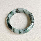 58.8mm A-Grade Natural Floral Modern Round Bangle No. 600174