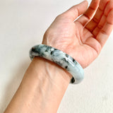 58.8mm A-Grade Natural Floral Modern Round Bangle No. 600174