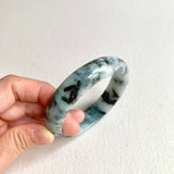 58.8mm A-Grade Natural Floral Modern Round Bangle No. 600174