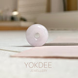 A-Grade Natural Lilac Jadeite Bagel Piece No. 172487