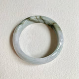 58.4mm A-Grade Natural Green Modern Round Bangle No. 600171