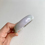58.6mm A-Grade Natural Lavender Green Modern Round Bangle No. 600163
