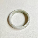 58.5mm A-Grade Natural Yellowish Green Modern Round Bangle No. 600170