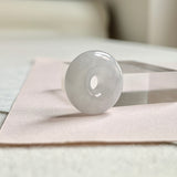 A-Grade Natural Lavender Jadeite Bagel Piece No. 172485