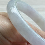 54.7mm A-Grade Natural Pink Lavender Jadeite Modern Round Bangle No. 152054