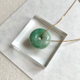 SOLD OUT: A-Grade Natural Green Jadeite Bagel Piece No. 172484