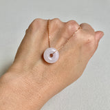 A-Grade Natural Lilac Jadeite Bagel Piece No. 172487