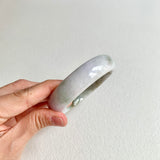 58.6mm A-Grade Natural Lavender Green Modern Round Bangle No. 600163