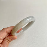 56.2mm A-Grade Natural White Traditional Round Bangle No. 330028