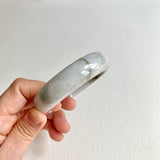 58.6mm A-Grade Natural Lavender Green Modern Round Bangle No. 600163